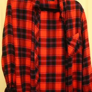 Plaid long sleeve shirt